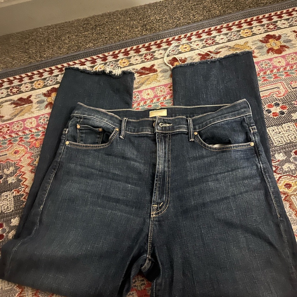 MOTHER Insider Crop Step Fray Girl Crush 34